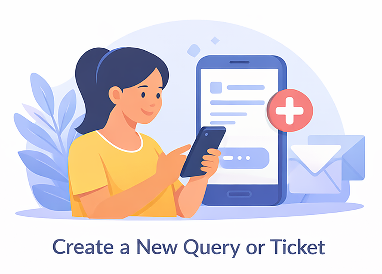 Create a new query or ticket in Parent Connect